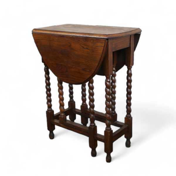 Barley Twist Table with Drop Leaf - Image 4