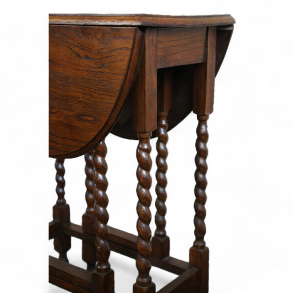 Barley Twist Table with Drop Leaf - Image 2