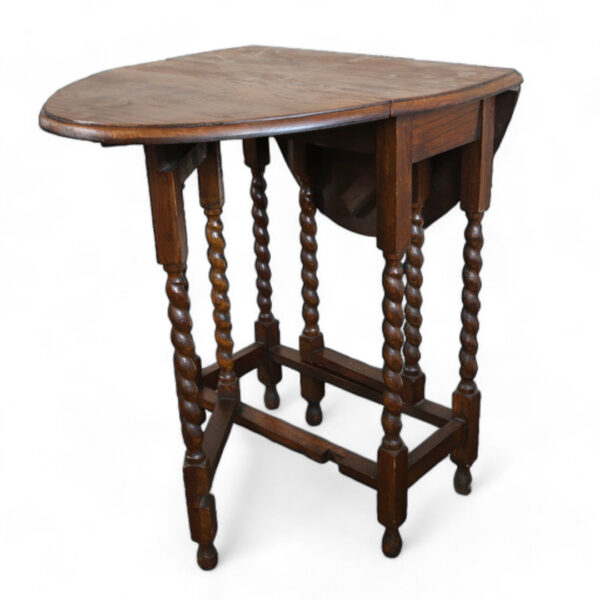 Barley Twist Table with Drop Leaf