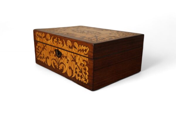Rosewood and Satinwood Inlaid Box - Image 2