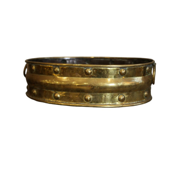 Brass Oval Planter - Image 3