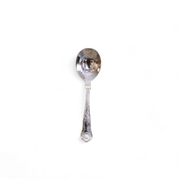 Set of Six Silverplate Soup Spoons - Image 3
