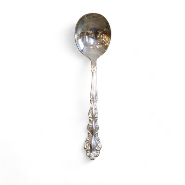 Set of Six Silverplate Soup Spoons - Image 2