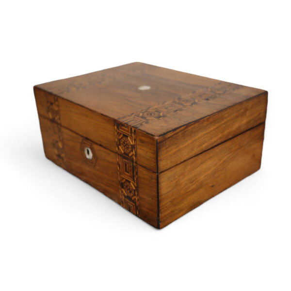 Walnut Marquetry Inlaid Box - Image 4