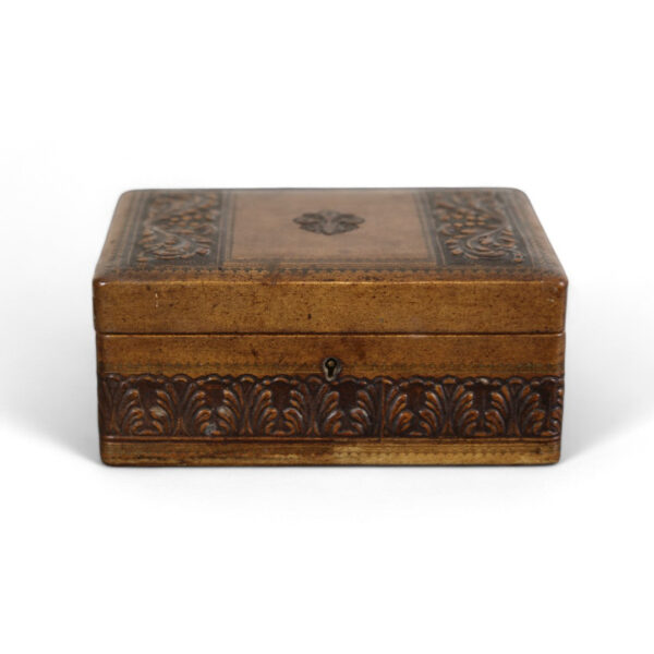 Embossed Leather Jewelry Box - Image 4