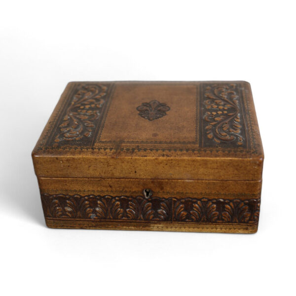 Embossed Leather Jewelry Box - Image 3
