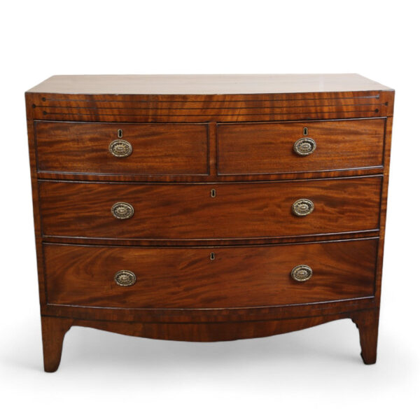 Two over Two Mahogany Batchelor's Chest - Image 6