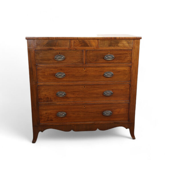 Two Over Three Mahogany Chest - Image 3