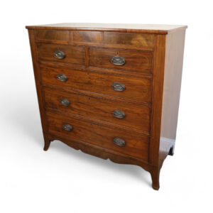 Two Over Three Mahogany Chest