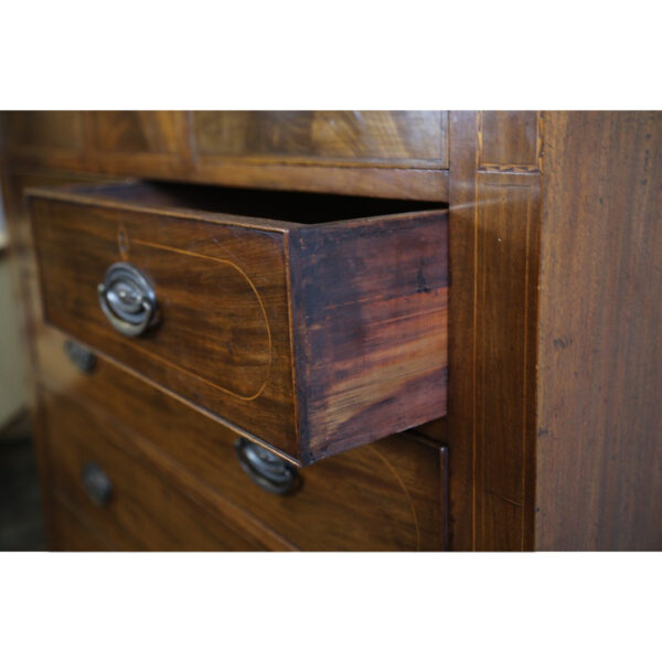 Two Over Three Mahogany Chest - Image 5