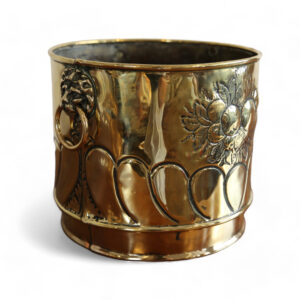 Brass Planter witih Lion Heads