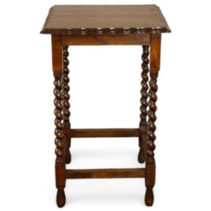 Wooden Spiral End Table