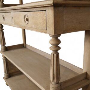 White Finished Wood Serving Stand