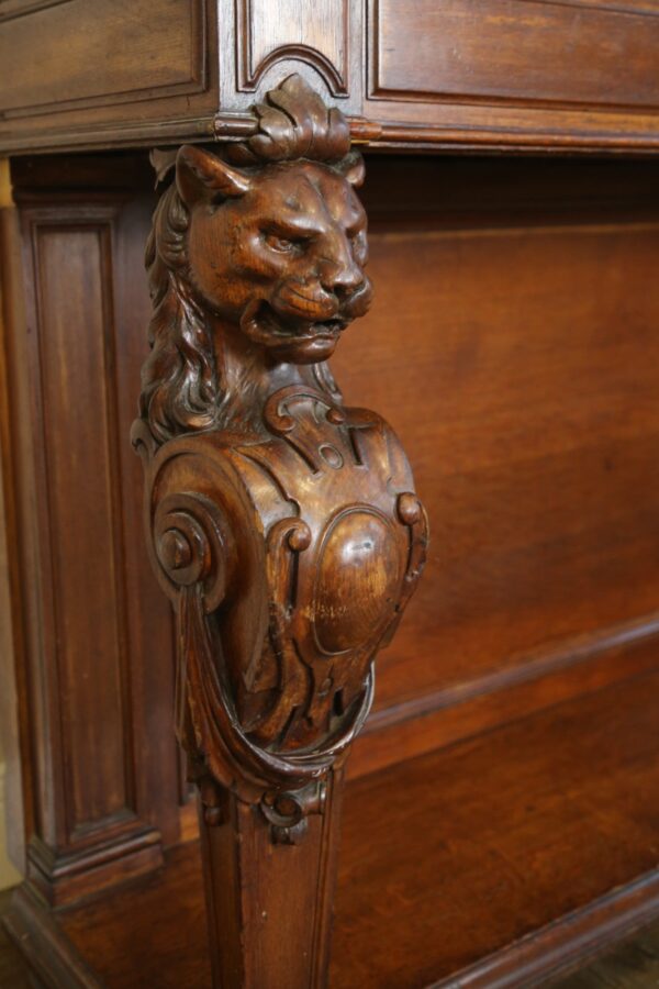 Carved Mahogany Hall Serving Table - Image 4
