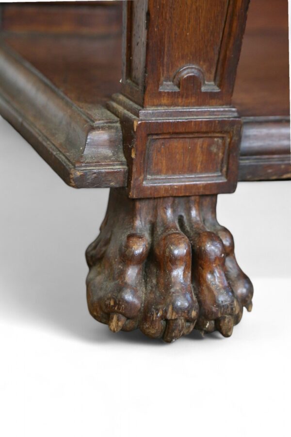Carved Mahogany Hall Serving Table - Image 5
