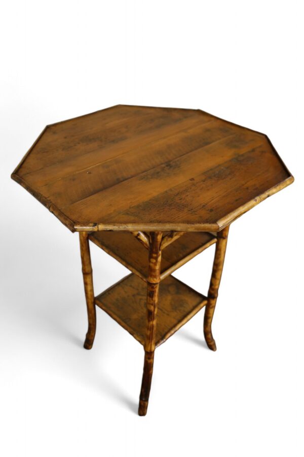 Octagon Bamboo Table - Image 2