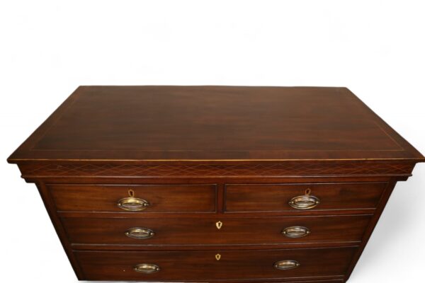 Inlaid Mahogany Chest - Image 5