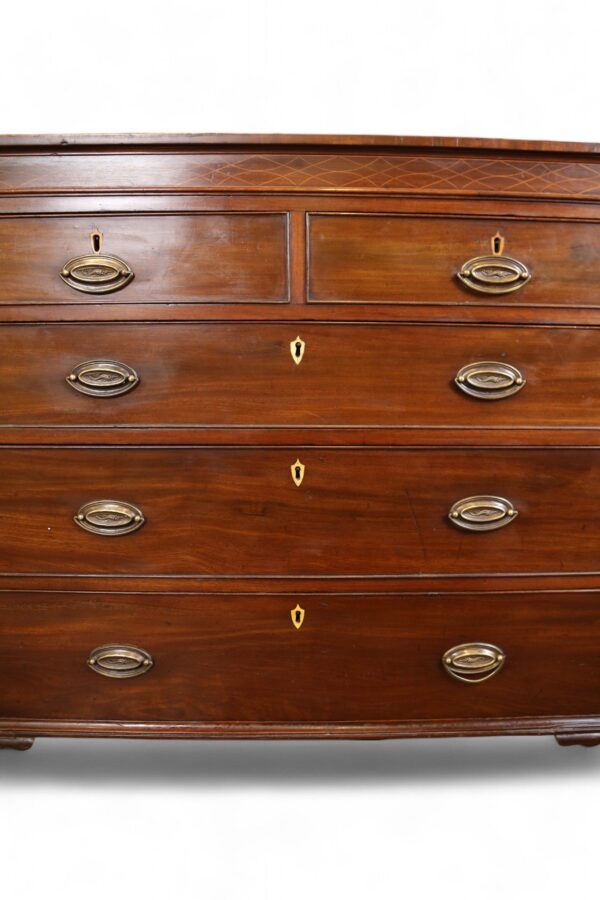 Inlaid Mahogany Chest - Image 6