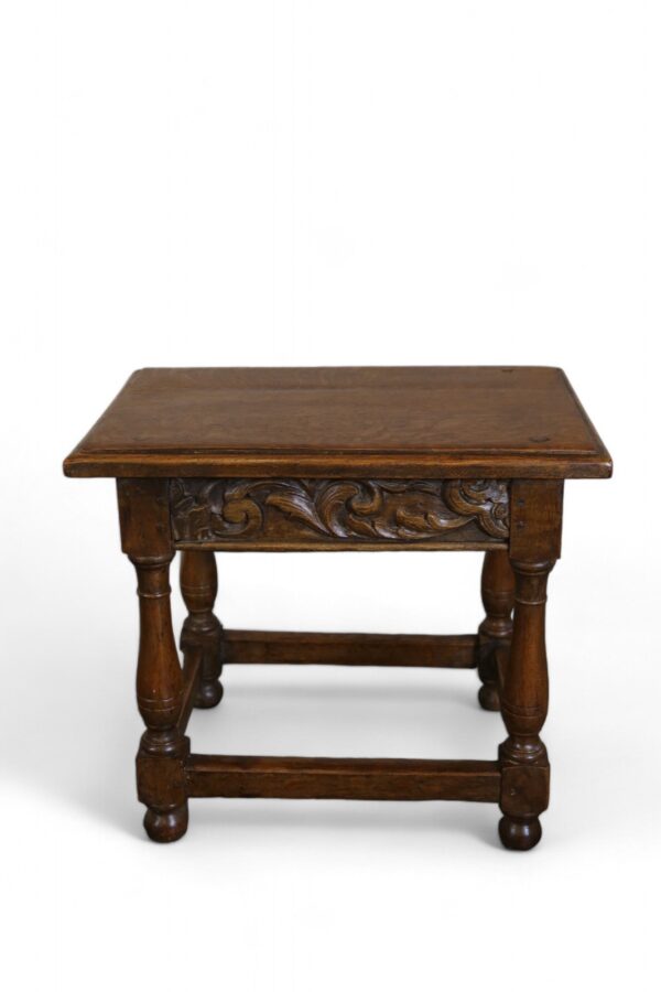 English Oak Joint Stool - Image 3
