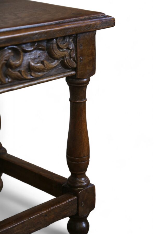 English Oak Joint Stool - Image 2