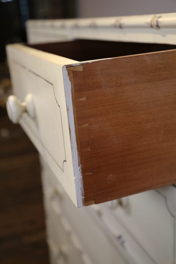 Painted Faux Bamboo Chest - Image 2