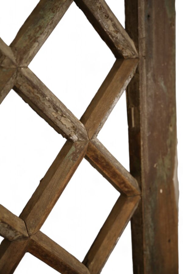 Pair of Fretwork French Painted Doors - Image 4